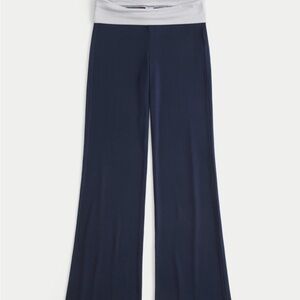 Hollister Knit Flare Wide Leg Pants